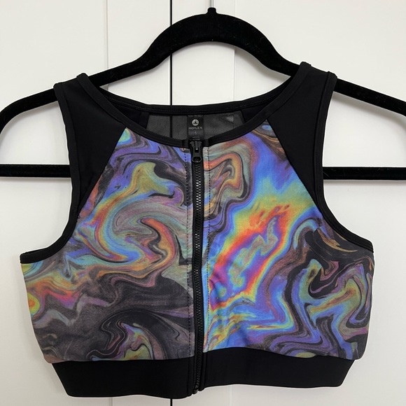 Oil spill effect sports bra - Picture 3 of 3